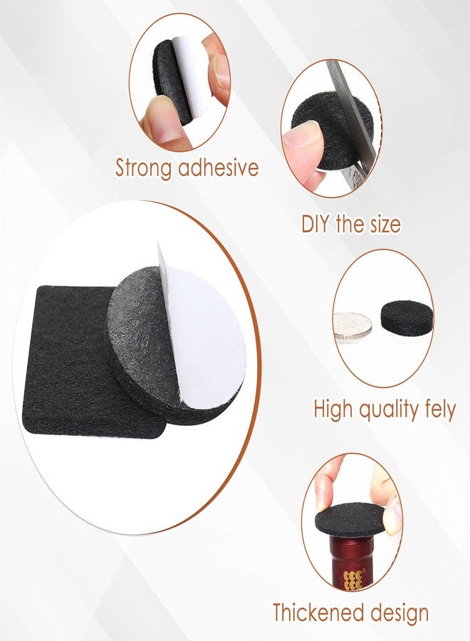 TecoKart® 80Pcs Chair Leg Floor Protector - 5 Size Self Adhesive Felt Pads for Furniture, Anti-Scratch Furniture Pads for Hardwood Floors, Wood, Tile and Laminate Protection - Image 3